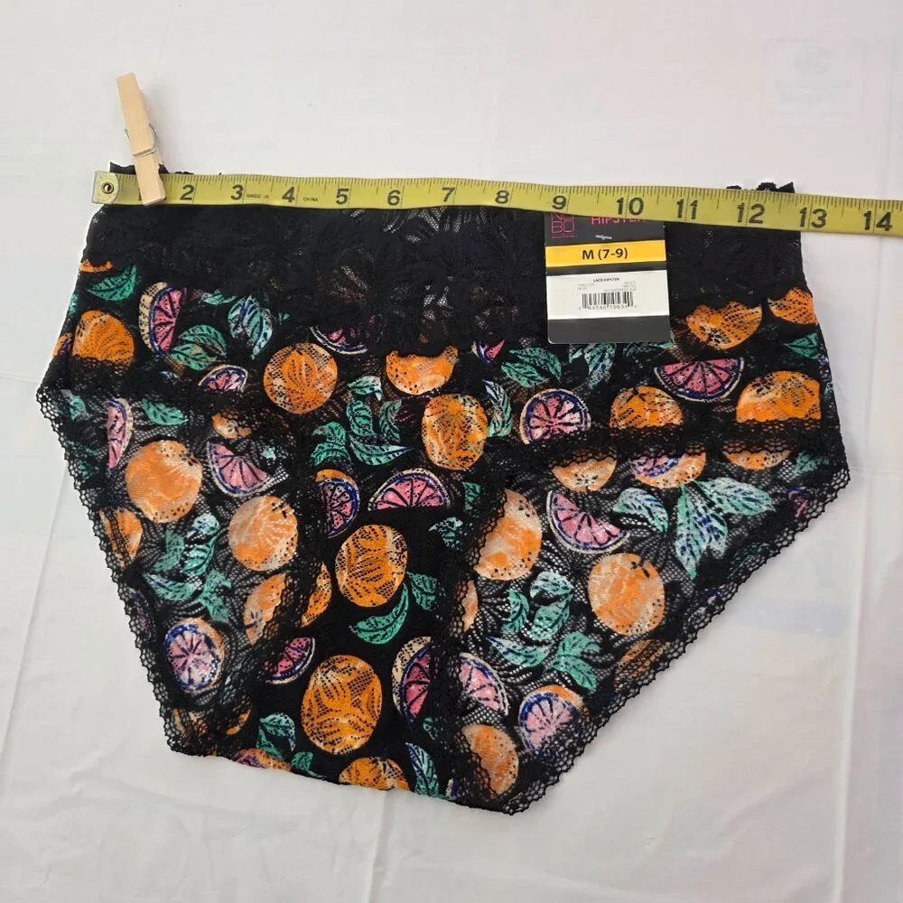 No Boundaries NOBO Lace Hipster 4-Pack Multi-Color Panties – Size M (7-9) NWT